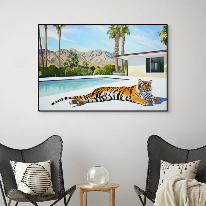 D0016-lazy-lounge-hand-painted-wall-art-lounge-room-image-room-f-black