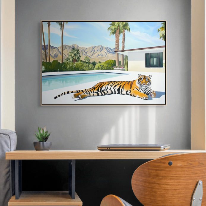 D0016-lazy-lounge-hand-painted-wall-art-office-room-image-room-f-walnut