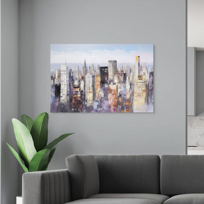 D0035-city-of-dreams-hand-painted-wall-art-office-room-image