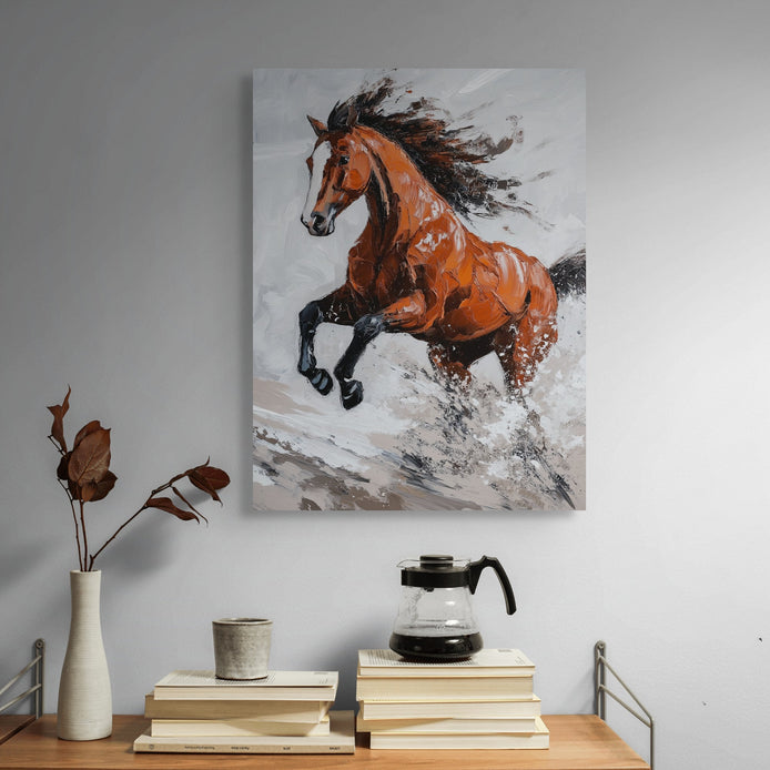 D0041-wild-spirit-hand-painted-wall-art-office-room-image
