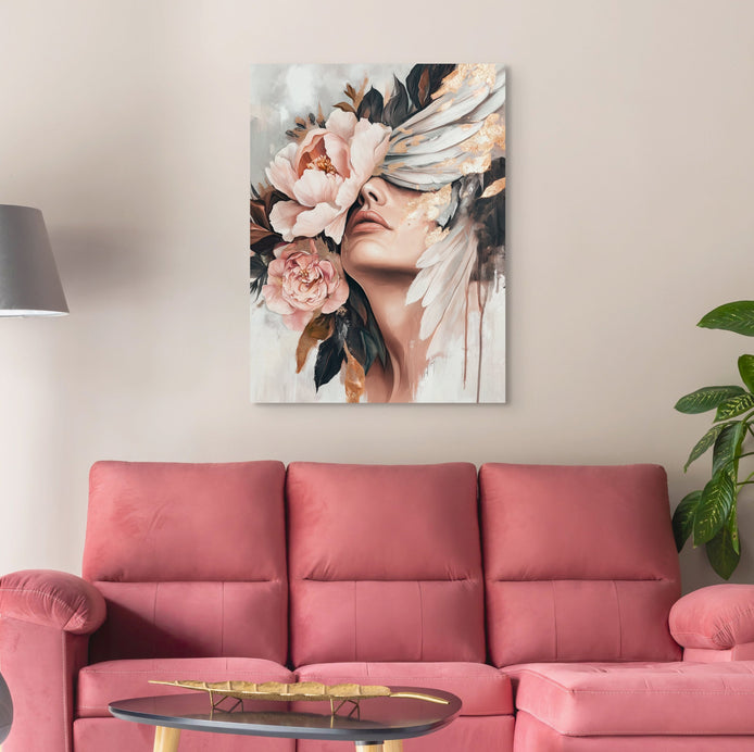 D0045-masquerade-ball-hand-painted-wall-art-living-room-image
