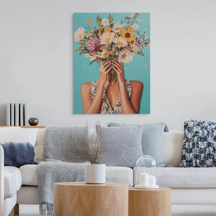 D0046-a-sweet-bouquet-hand-painted-wall-art-b-room-image