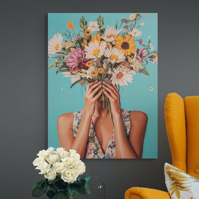 D0046-a-sweet-bouquet-hand-painted-wall-art-a-room-image