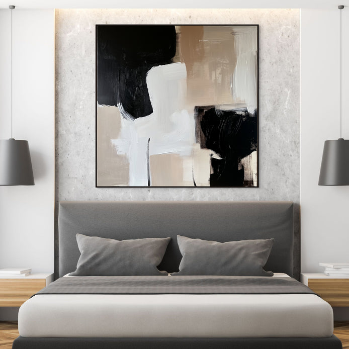 D0076-surrender-hand-painted-wall-art-bed-room-image-room-f-black