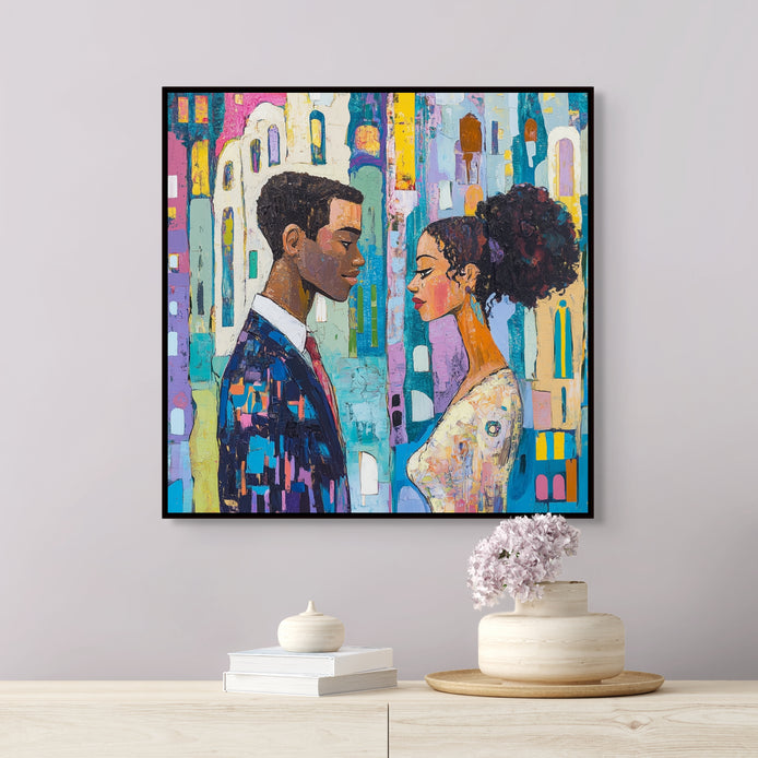 D0114-city-romance-hand-painted-wall-art-hallway-room-image-room-f-black