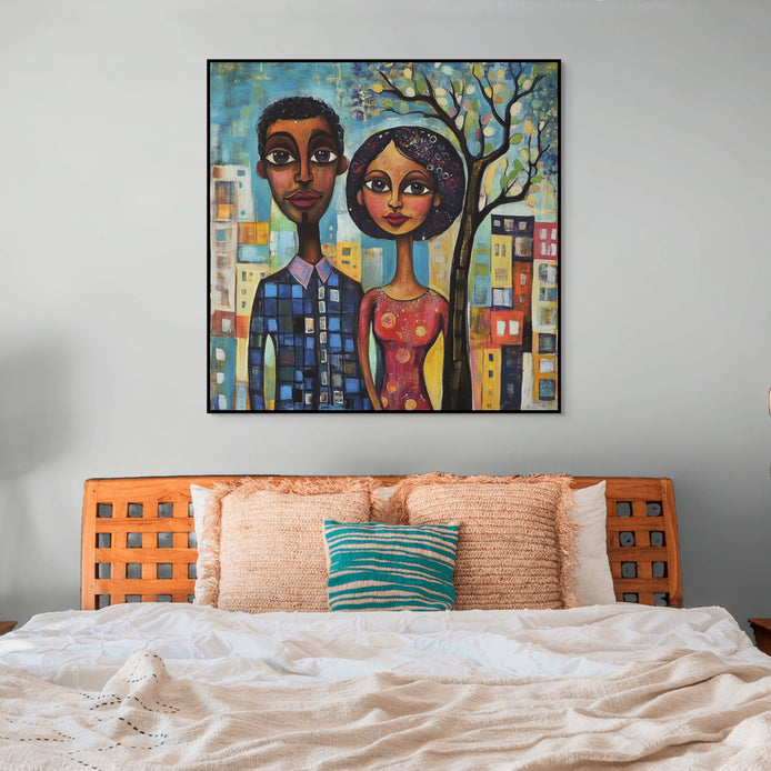 D0115-whimsical-pair-hand-painted-wall-art-bed-room-image-room-f-black