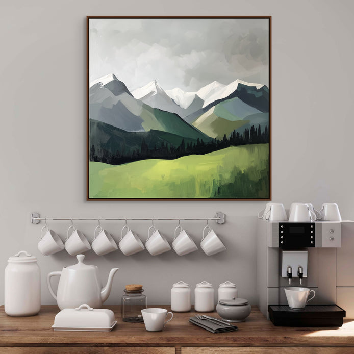 D0129-mountain-view-hand-painted-wall-art-business-room-image-room-f-walnut