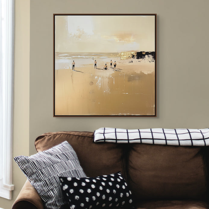 D0132-a-day-off-hand-painted-wall-art-lounge-room-image-room-f-walnut