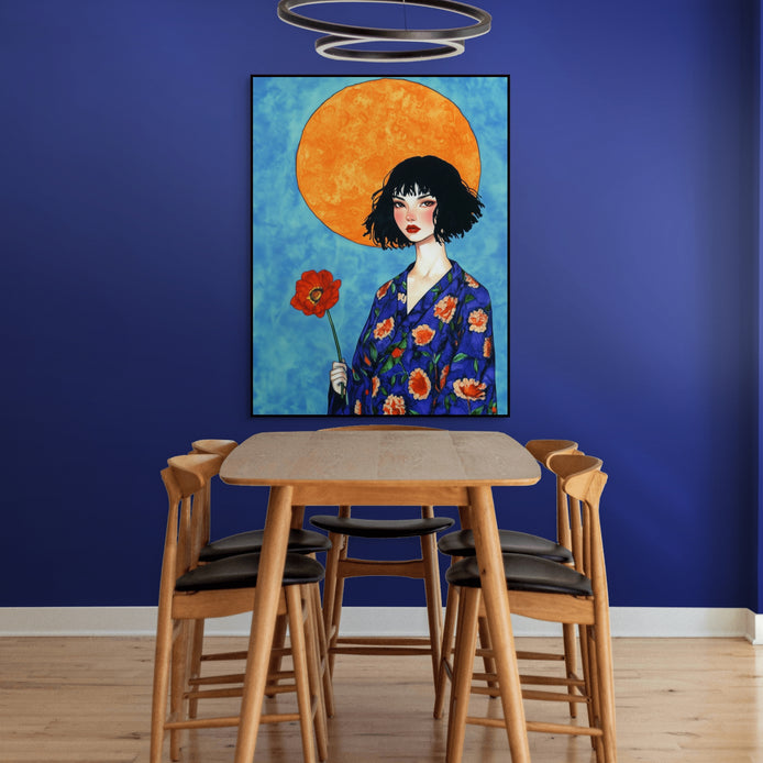 D0163-nonchalant-hand-painted-wall-art-dining-room-image-room-f-black