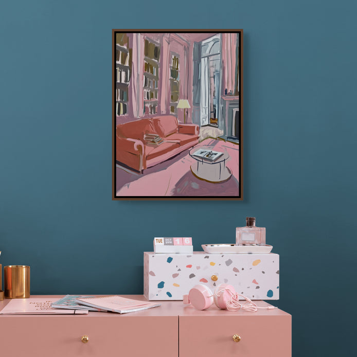 D0167-room-to-ruminate-hand-painted-wall-art-office-room-image-room-f-walnut