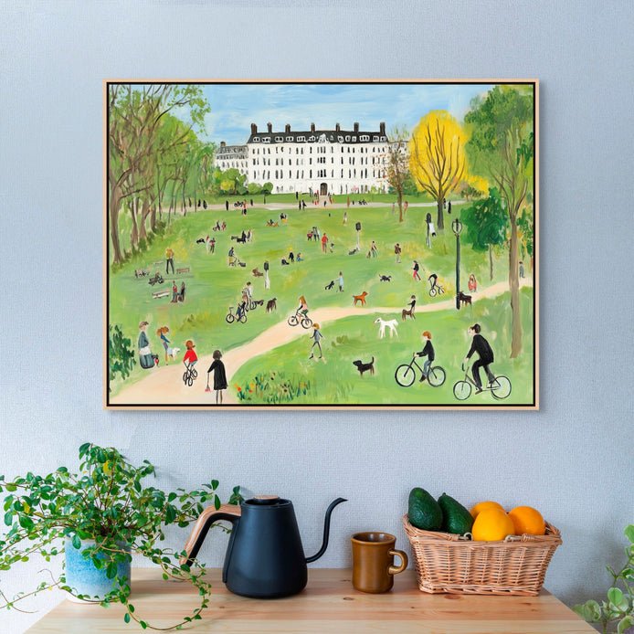 D0175-a-day-in-the-park-hand-painted-wall-art-kitchen-room-image-room-f-natural