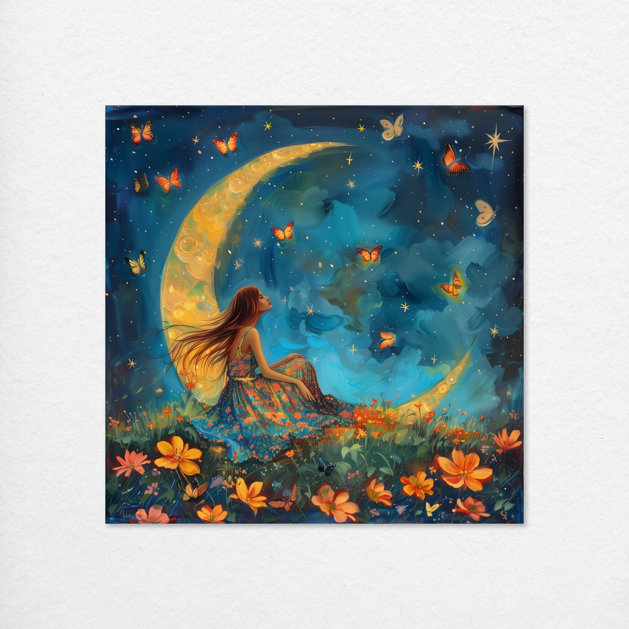 Moonlit Butterfly Garden