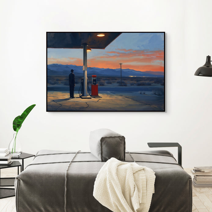 D0181-waiting-for-pick-up-hand-painted-wall-art-lounge-room-image-room-f-black
