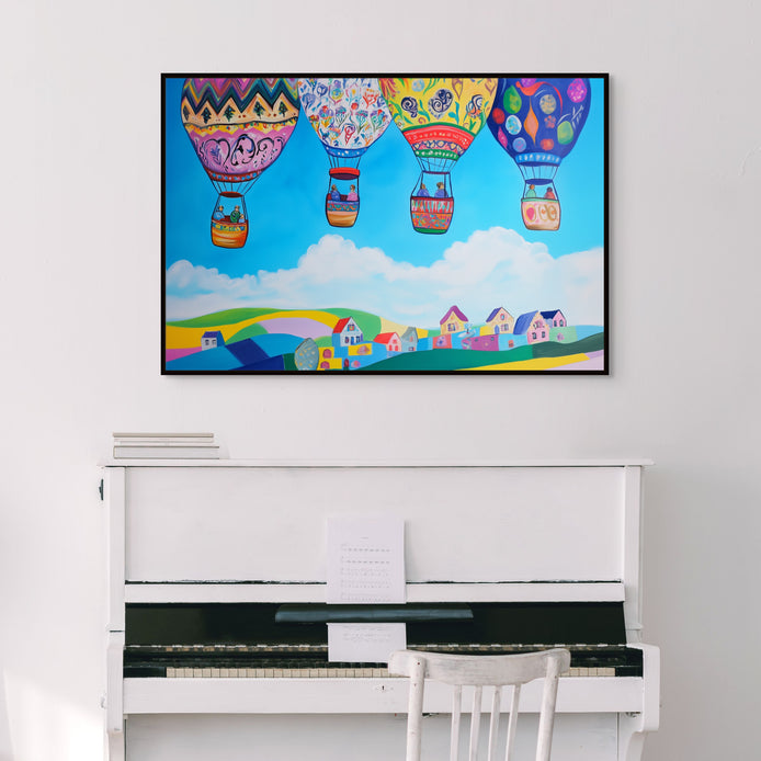 D0192-balloon-parade-hand-painted-wall-art-a-room-image-room-f-black