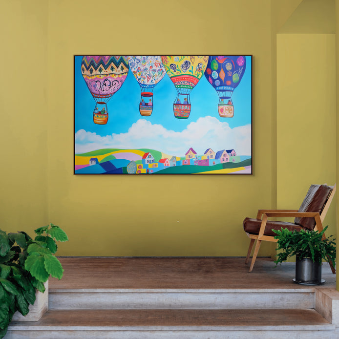 D0192-balloon-parade-hand-painted-wall-art-outdoor-room-image-room-f-walnut