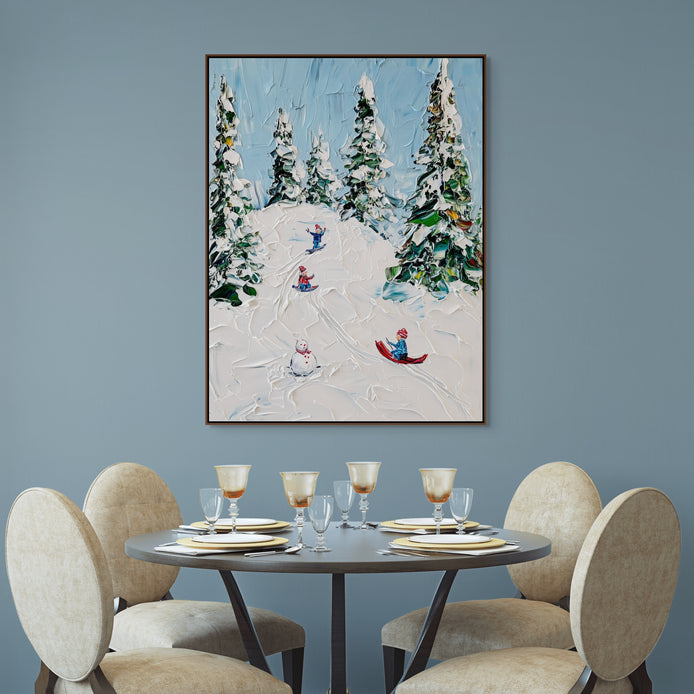 D0195-a-snowy-day-hand-painted-wall-art-a-room-image-room-f-walnut