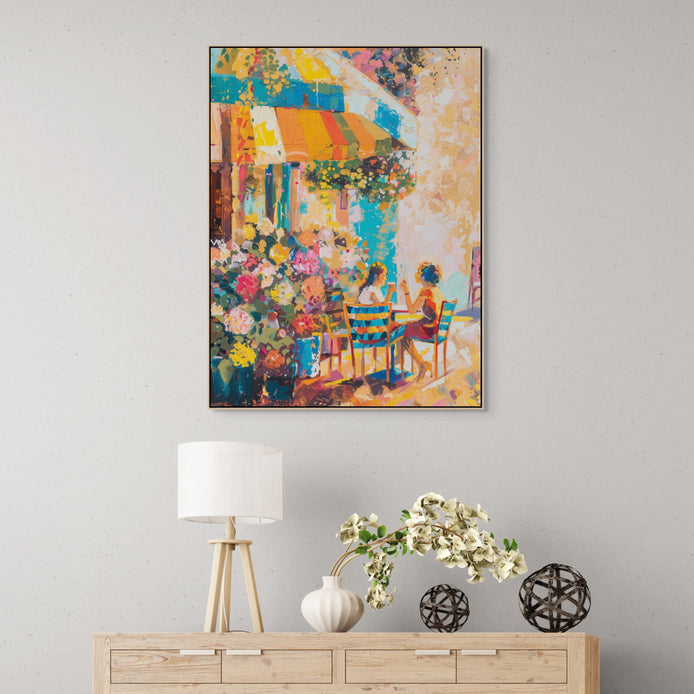 D0198-a-table-for-two-hand-painted-wall-art-hallway-room-image-room-f-natural