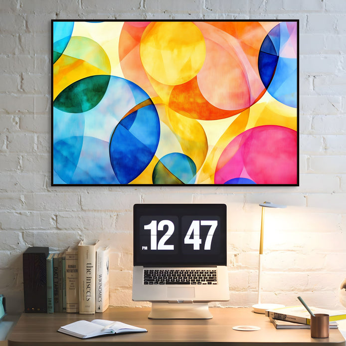 D0211-kaleidoscope-hand-painted-wall-art-office-room-image-room-f-black