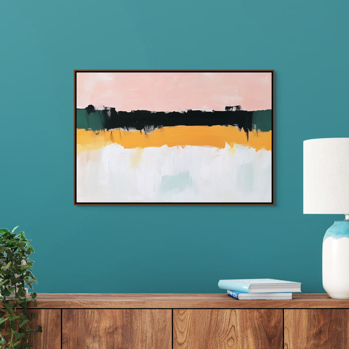 D0213-losing-symmetry-hand-painted-wall-art-hallway-room-image-room-f-walnut