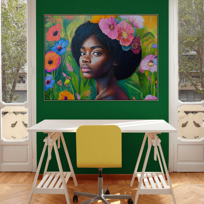 D0222-flowering-hand-painted-wall-art-office-room-image-room-f-natural