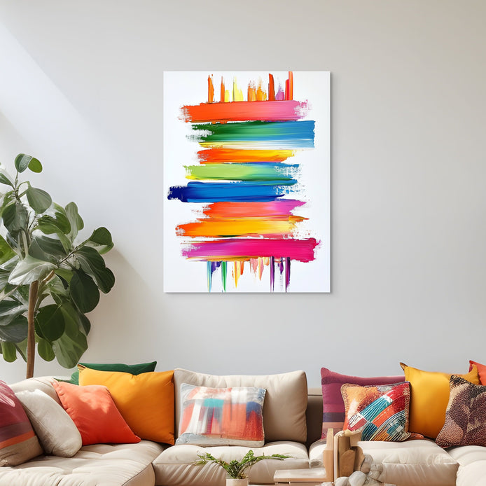 D0229-colorful-climb-hand-painted-wall-art-living-room-image-room-f-wrapped