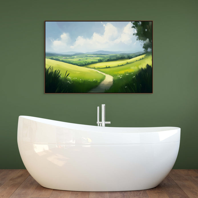 D0234-verdant-pathways-hand-painted-wall-art-bath-room-image-room-f-walnut