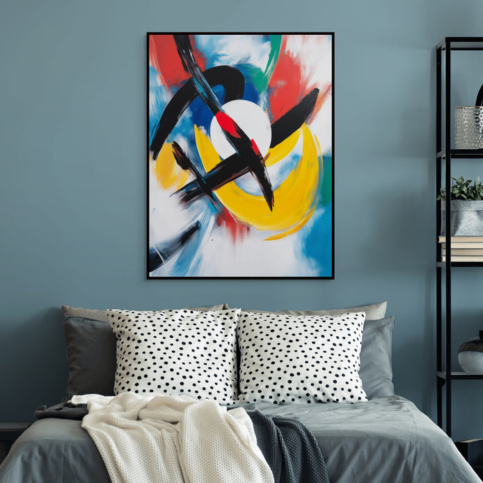 D0243-cosmic-dance-hand-painted-wall-art-bed-room-image-room-f-black