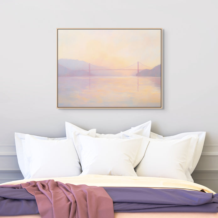 D0267-golden-horizon-hand-painted-wall-art-bed-room-image