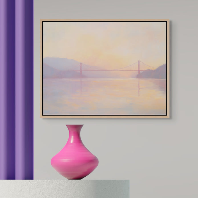 D0267-golden-horizon-hand-painted-wall-art-hallway-room-image