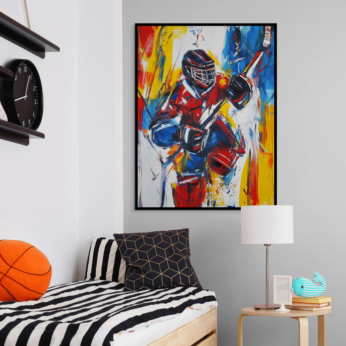 D0292-the-defender-hand-painted-wall-art-kids-room-image-room-f-black
