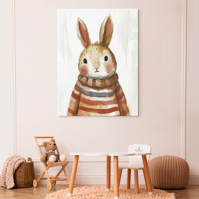 D0305-my-rabbit-friend-hand-painted-wall-art-a-room-image