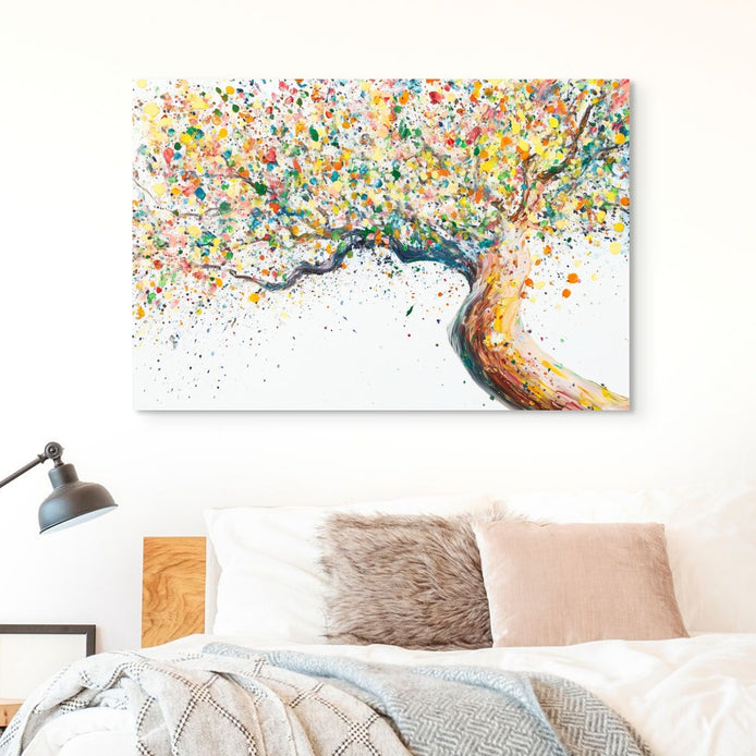 D0308-the-blooming-canopy-hand-painted-wall-art-bed-room-image-room-f-wrapped
