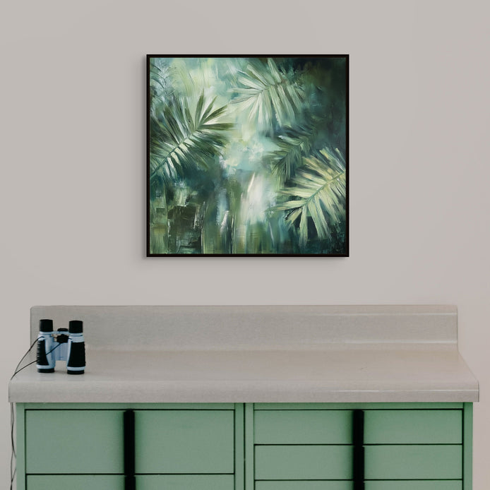 D0317-tropical-canopy-hand-painted-wall-art-office-room-image-room-f-black
