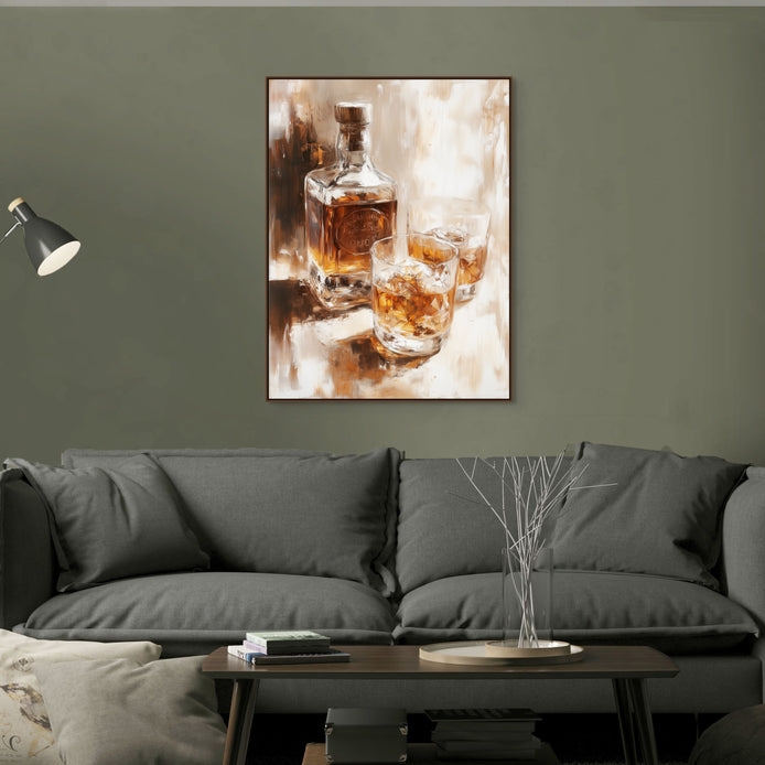 D0336-a-shot-of-gold-hand-painted-wall-art-lounge-room-image-room-f-walnut
