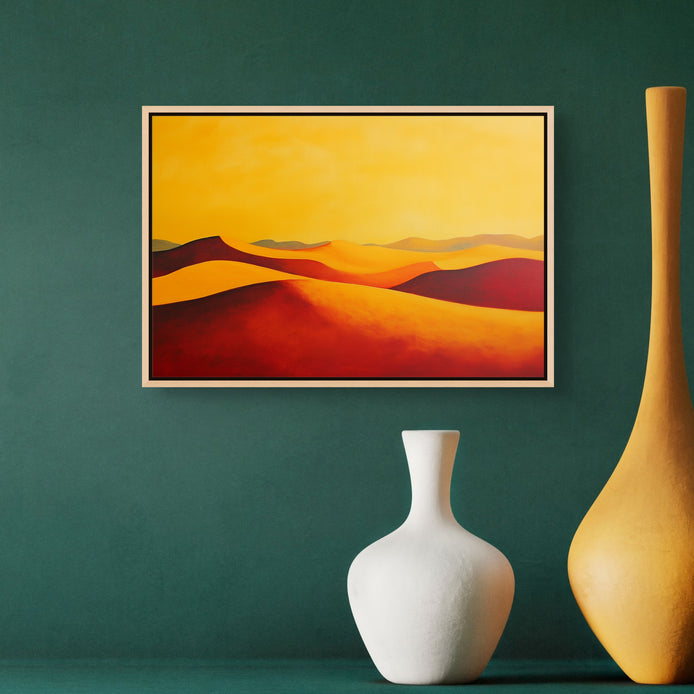 D0342-under-a-red-moon-hand-painted-wall-art-hallway-room-image-room-f-natural