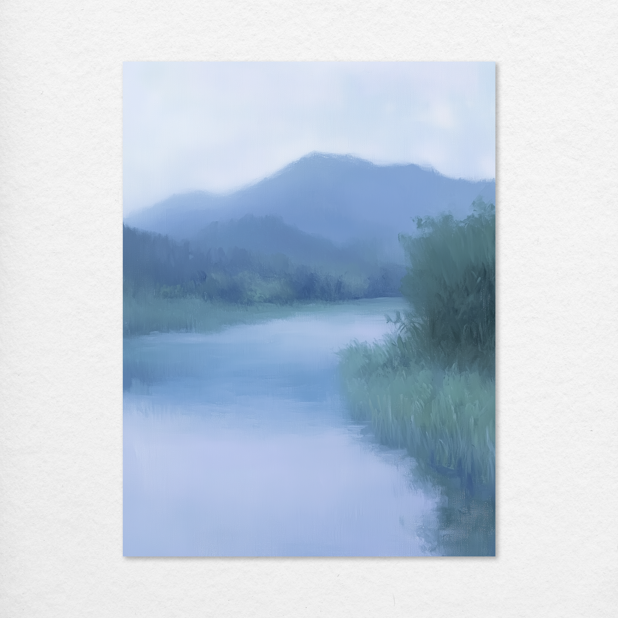 Misty River Stillness