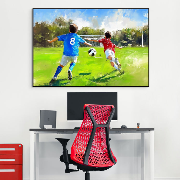D0414-hand-painted-wall-art-office-room-image