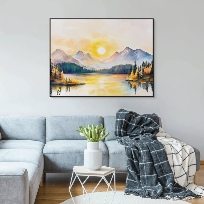 D0437-hand-painted-wall-art-living-room-image-room-f-black