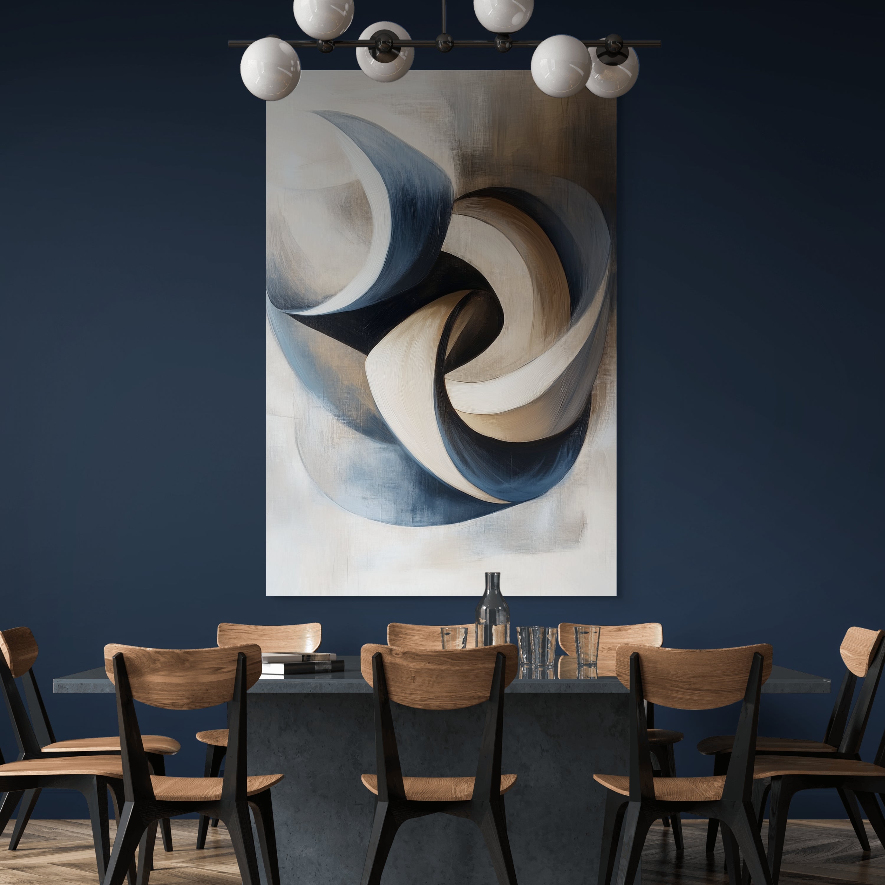 D0444-hand-painted-wall-art-dining-room-image-room-f-wrapped