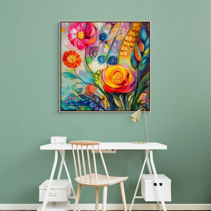 D0463-hand-painted-wall-art-office-room-image