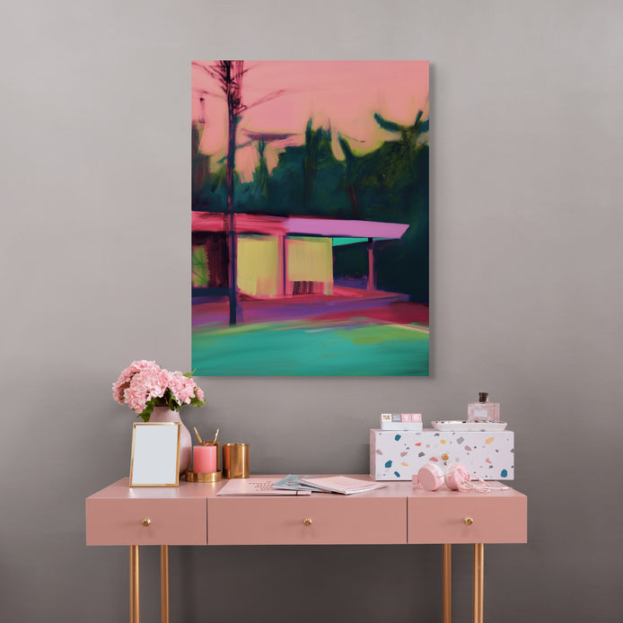 D0481-hand-painted-wall-art-office-room-image
