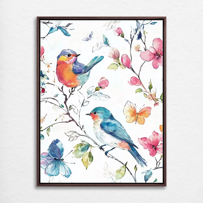 Birds Among Blooms