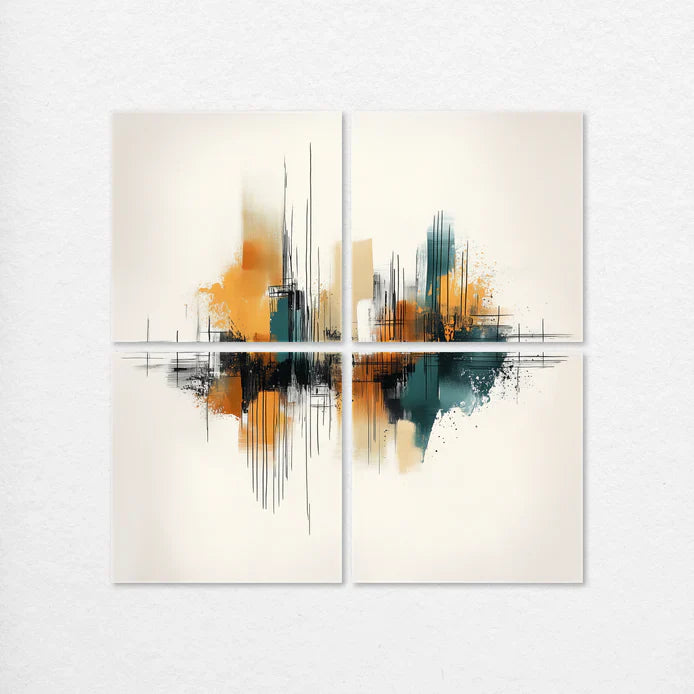 Split Panel Art 4 Panel Split Canvas Art