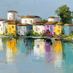 Cityspace hand-painted wall art collection 