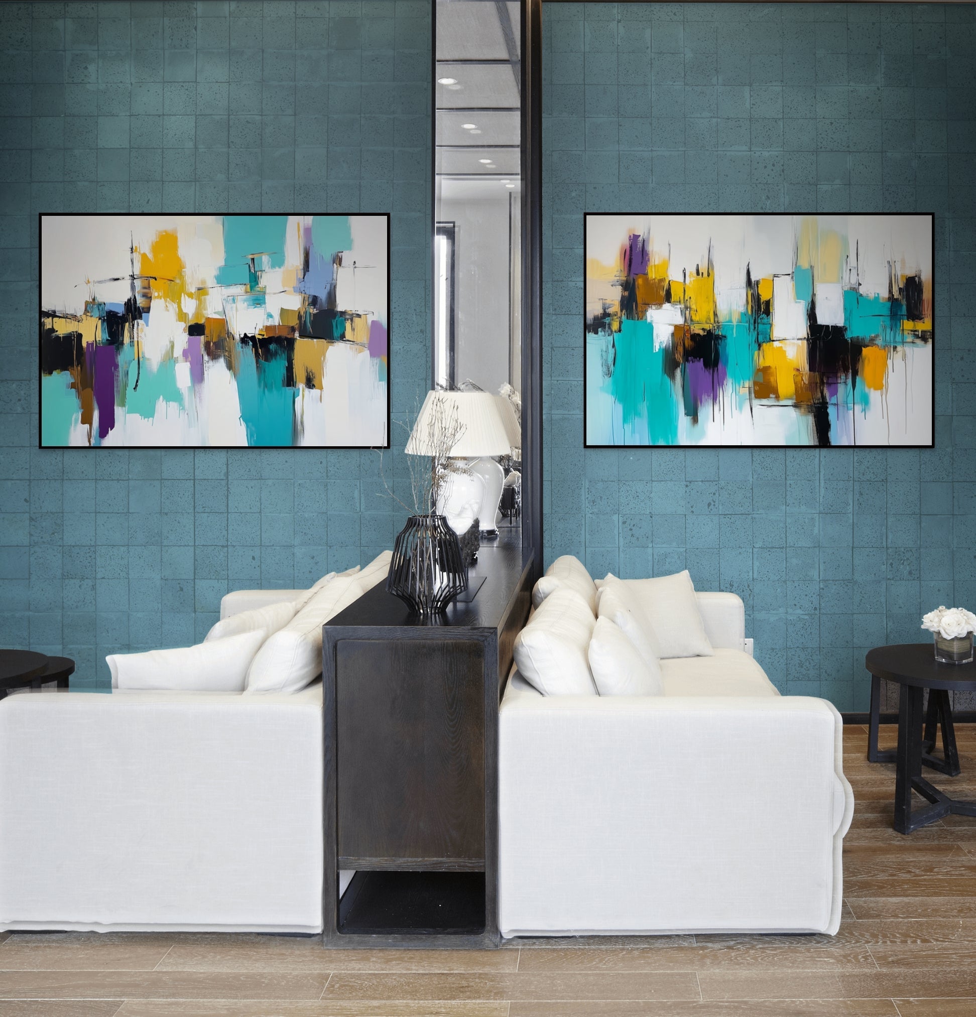 Teal Abstractions