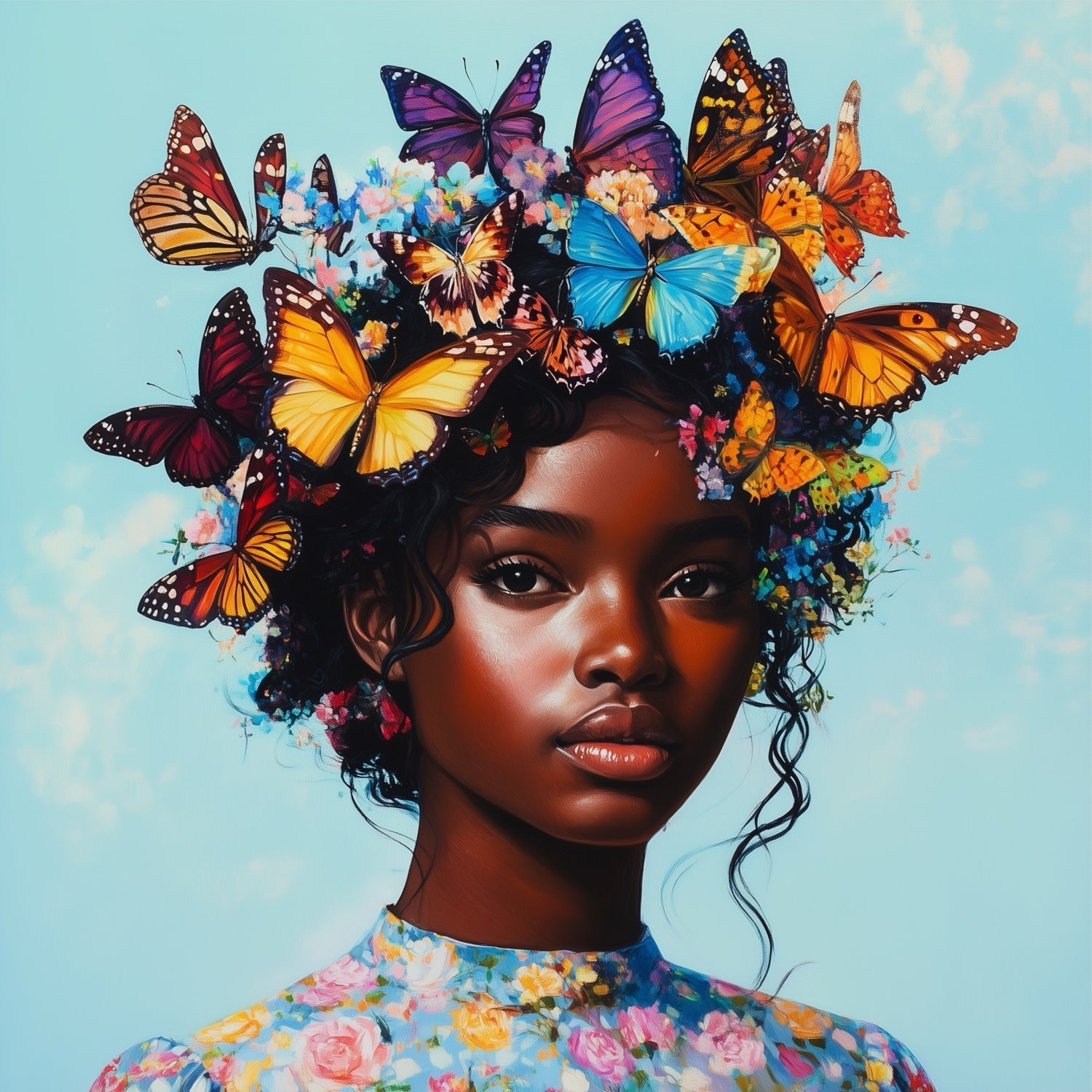 Figurative hand-painted wall art collection