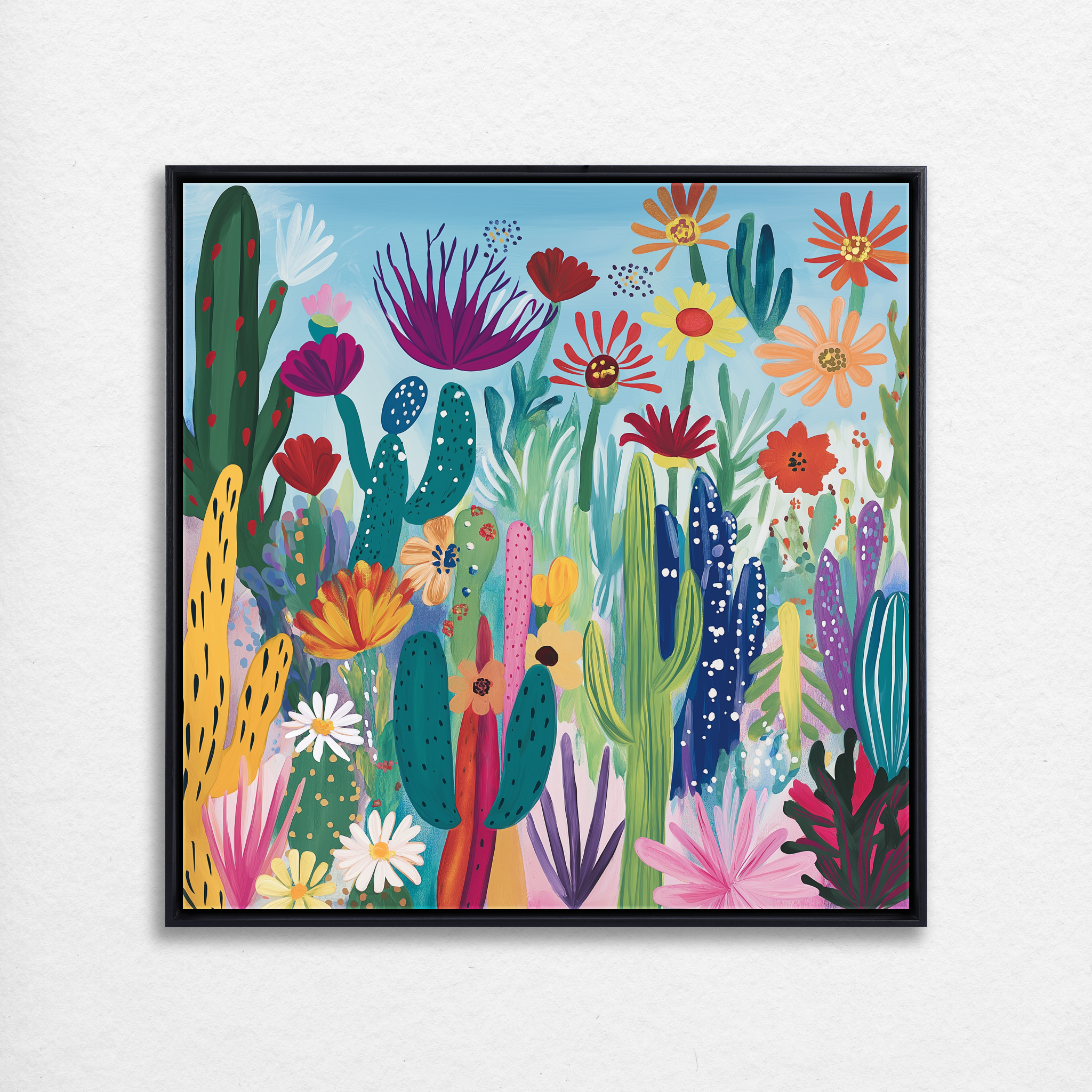 D0001-desert-flower-garden-hand-painted-wall-art_00_1x1-square-frame-black.psd