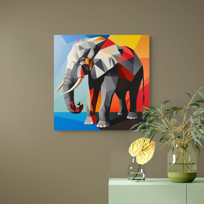 D0006-geometric-jungle-hand-painted-wall-art-hallway-room-image