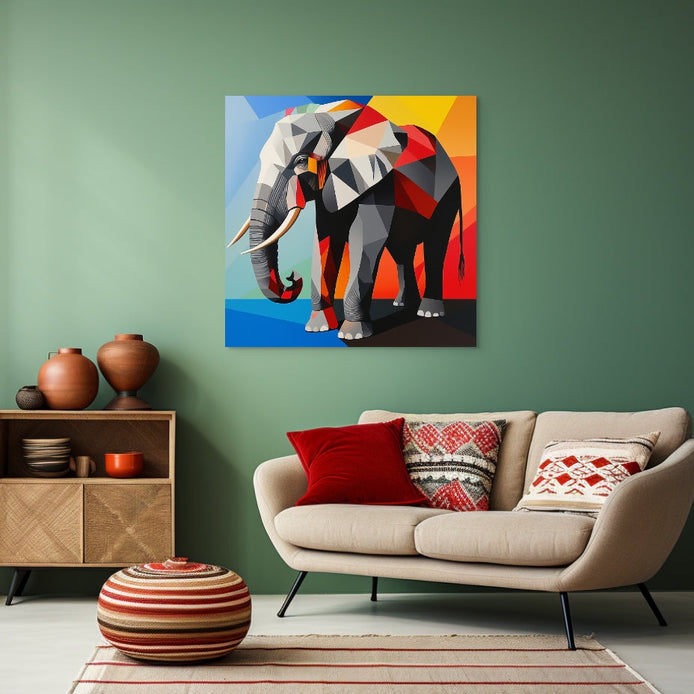 D0006-geometric-jungle-hand-painted-wall-art-living-room-image