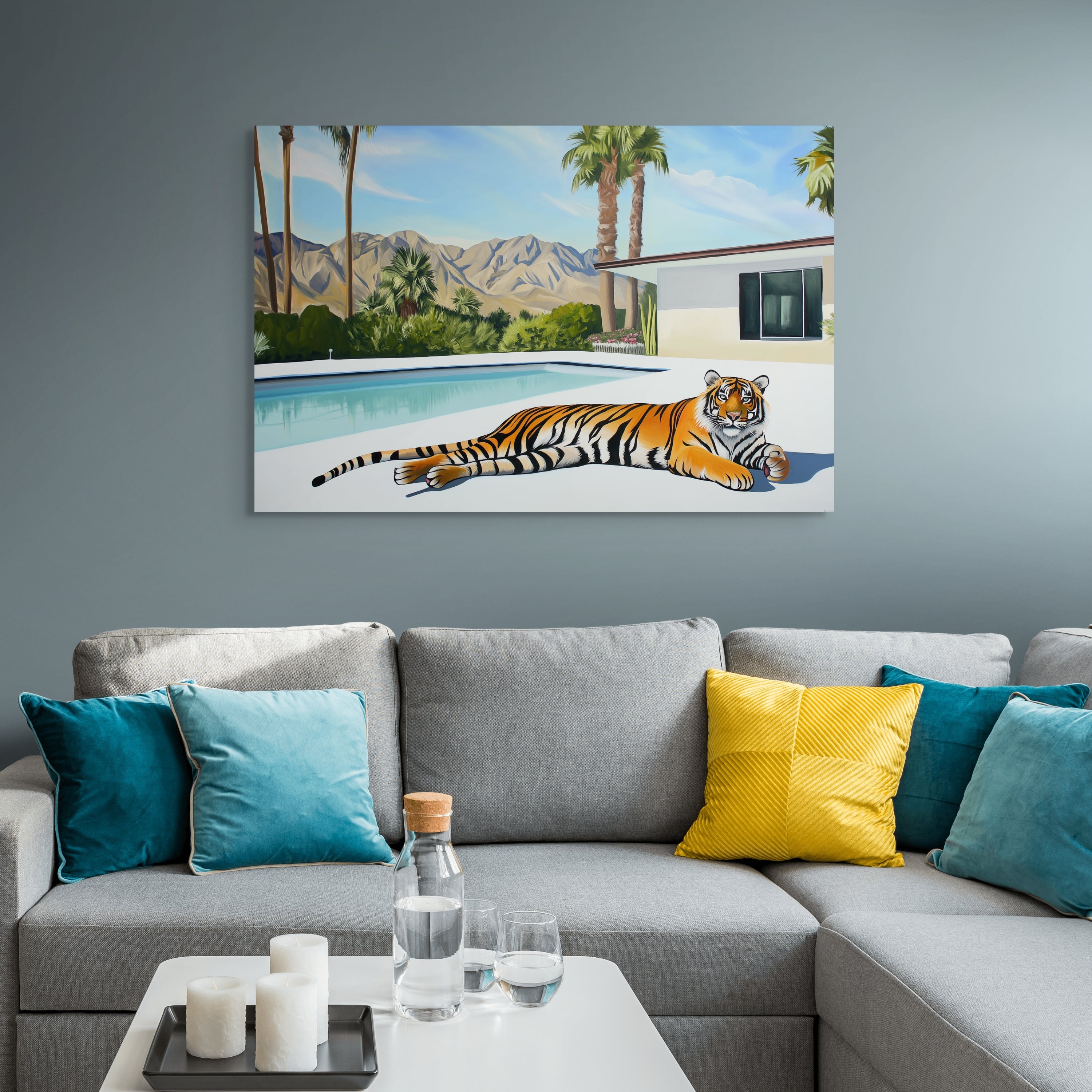 D0016-lazy-lounge-hand-painted-wall-art-living-room-image-room-f-wrapped